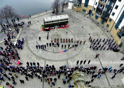 Armistice ceremony 2018 with no.946 in Scotland